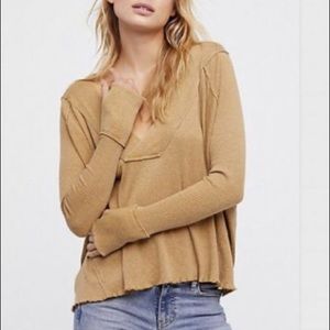 Free people Oceanview plunging v neck top